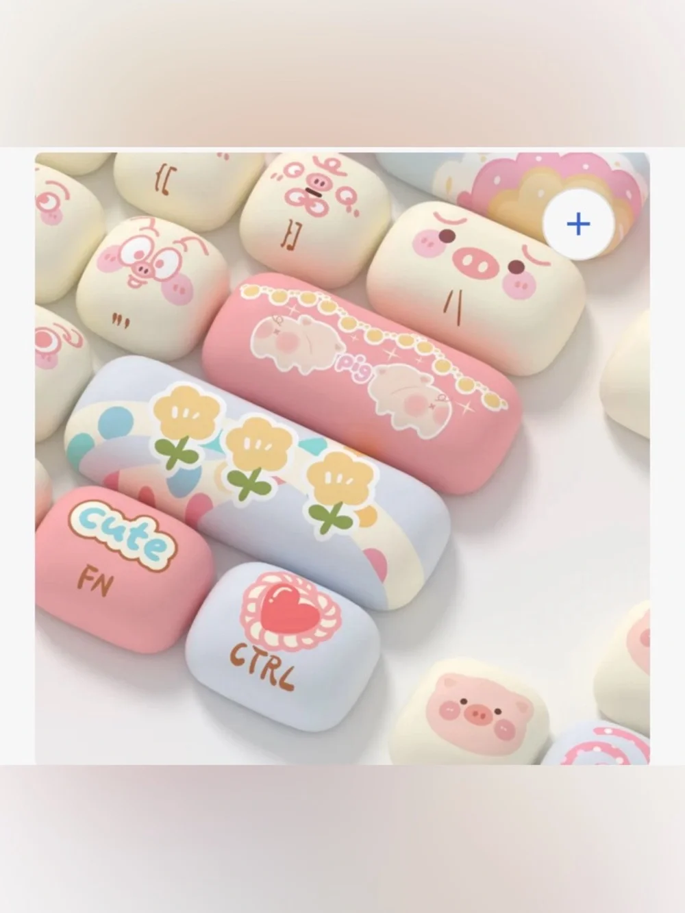 NEW Akko Piggy Party PBT Keycap Set, decorative mechanical keycaps